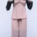 ZARA Pink Pleated Knot Top Photo 4