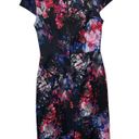 Betsey Johnson  Floral Sheath Dress Cap Sleeve Stretch Lined Women 2 Multicolor Photo 7