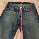 7 For All Mankind Dojo Distressed Medium Wash Low Rise Capri Jeans, size 27” Photo 4