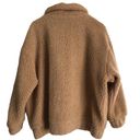 I am gia  Pixie Teddy Coat Tan Full Zip Viral Blogger Fav Oversized Jacket XS Photo 12