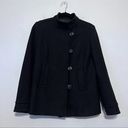 Banana Republic  Wool Black Pea Coat Size M Vintage  Women’s Photo 0