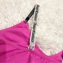 Juicy Couture  Logo Band Keyhole Bralette Hot Pink XL Photo 2