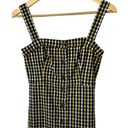 Hollister  Yellow & Black Checkered Wide Strap Button Front Jumper Dress Sz XS Photo 1