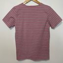 Woolrich  Pink Striped Shirt S Womens Short Sleeve Casual Scoop Neck Wildrose Photo 1