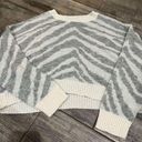 American Eagle  Animal Print Cropped Sweater Size Small Photo 0