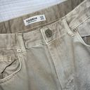 Pull & Bear  high waisted straight leg dad jeans in Beige  Photo 4