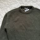 Madewell Sweater Wool-Blend Wedge Crewneck Knit Pullover Green M NWT New Photo 4