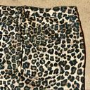 Good American  Leopard Print Raw Edge Denim Mini Skirt, Size 14/32 Photo 7