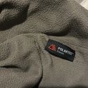 The North Face  Polartec Quarter Zip Fleece Pull Over Jacket Brown Size Large Photo 5