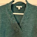 Coldwater Creek  V-neck Turquoise Sweater Medium Photo 3