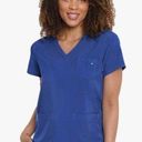 Med Couture Niki Women’s Multi-pocket V-neck Scrub top and 2 cargo pocket pant Photo 0