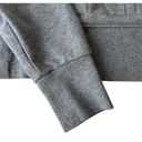 Nike  Sweatshirt Women Small Gray Pull Over Crew Neck Sweater Embossed Crop Top Photo 4
