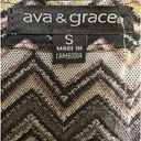 Ava  & Grace double lined sleeveless vneck chevron blouse Photo 2