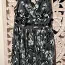 Studio I - Black and White Floral Dress -Sz 14 Photo 0