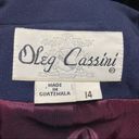 Oleg Cassini  vintage 1990s polyester blazer 14 Photo 4