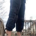 prAna Vintage y2k  punk skater style black cargo Pants Photo 0