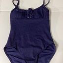 Tommy Bahama New.  navy lace front swimsuit. Photo 8