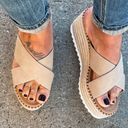 Nude/natural espadrille Sandal Tan Size 7 Photo 2