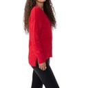 Sanctuary Women’s Fuzzy V Neck Long Sleeve Sweater in Red Size XS Photo 2