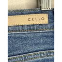 Cello  High Rise Slim Boyfriend Jeans Womens Junior Sz 7 Blue Distressed Denim Photo 5