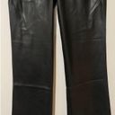 Dynamite  Helena Demi Boot Faux Leather Jet Black Flare Pant Size 6 New w/ Tags Photo 5