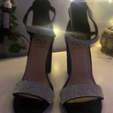 Daisy Fuentes Black Bedazzled Heels Photo 0