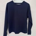 Nike  dri fit pullover navy blue sweater open back Photo 0