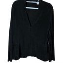 Chico's Chico’s Travelers Slinky Peplum Cardigan Black Size 2 medium Photo 0