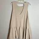 Free People 🌺  beige Easy Street sleeveless mini dress Photo 2