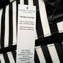 Alice + Olivia  Duffel Bag NWT Black and White Stripes Weekender Tote Photo 4