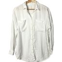 Lou & grey  White Lyocell Long Sleeve Button Down XS Photo 1