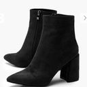 Boohoo Black Zip-Up Booties Photo 1