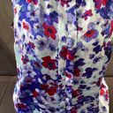 Coldwater Creek  Colorful Flower Design Tank Blouse Size 14 Large Photo 1