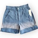 BDG  Urban Outfitter's Blue Ombre High waisted Cargo Shorts S Photo 0