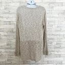 Dress Barn  Oatmeal Knit & Floral Pullover Top, M Photo 4