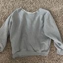 Brandy Melville Oversized Gray Crew Neck Photo 0