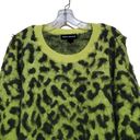 DKNY  Jeans Womens Animal Print LongSleeve Pullover Sweater Sz Large Photo 4