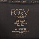 Cherokee Form by  Black Fitted Scrub Top Sz XS Photo 6