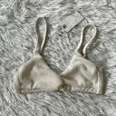 Good American 21.  Women’s Always Fits Twist Bikini Top in ivory size 1 Photo 0