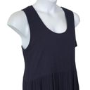 Karen Kane  - Spring Dresses II - Crush MIDI Dress Navy Blue Crinkle Tiered NWT Photo 15