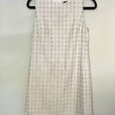 Theory White Gray Sleeveless Shift Dress Work Business West Photo 0