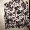 Nordstrom White floral print blazer size S Photo 2