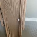 Lovers + Friends  Davenport Ribbed Knit Camel Duster Size Small Photo 5