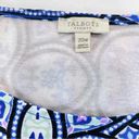 Talbots NWOT  Edie Blue Medallion Sleeveless Knit Fit Flare Dress Size 20W Photo 8