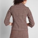 Modcloth CROPPED WOOL HOUNDSTOOTH BLAZER WOMENS SIZE SMALL Photo 2