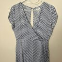 Francesca's Francesca’s Blue And White Floral Jumpsuit Size Small Photo 2