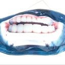 New Funny shark face mask Blue Photo 1