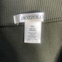 Bozzolo  Olive Green Seamless Ribbed Biker Shorts Photo 96