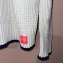 Superdry White Varsity Cold Shoulder Knit Sweater Top Size XS NWOT! Photo 4