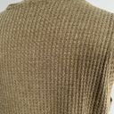 Miholl Waffle Knit Sleeveless Olive Army Green Tank Top Photo 8